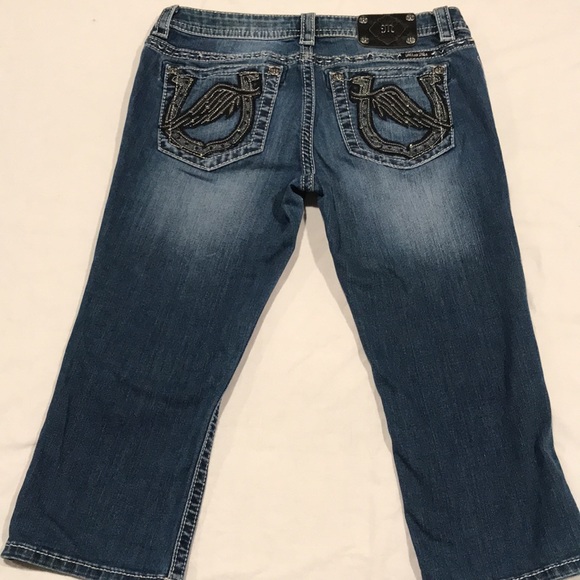 Miss Me Signature Capri Cropped Jeans Size 31 - Picture 2 of 16